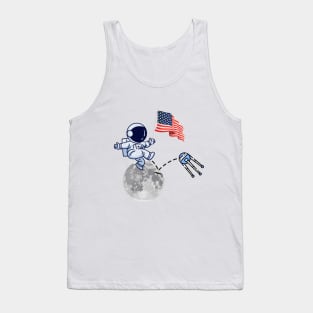 Cold War Space Race American Victory Tank Top